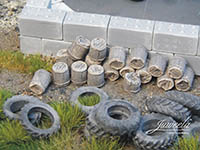 034-28340 - 1:87 alte Holzfässer dunkel - 44x